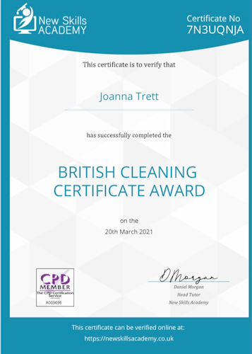 British Cleaning Award